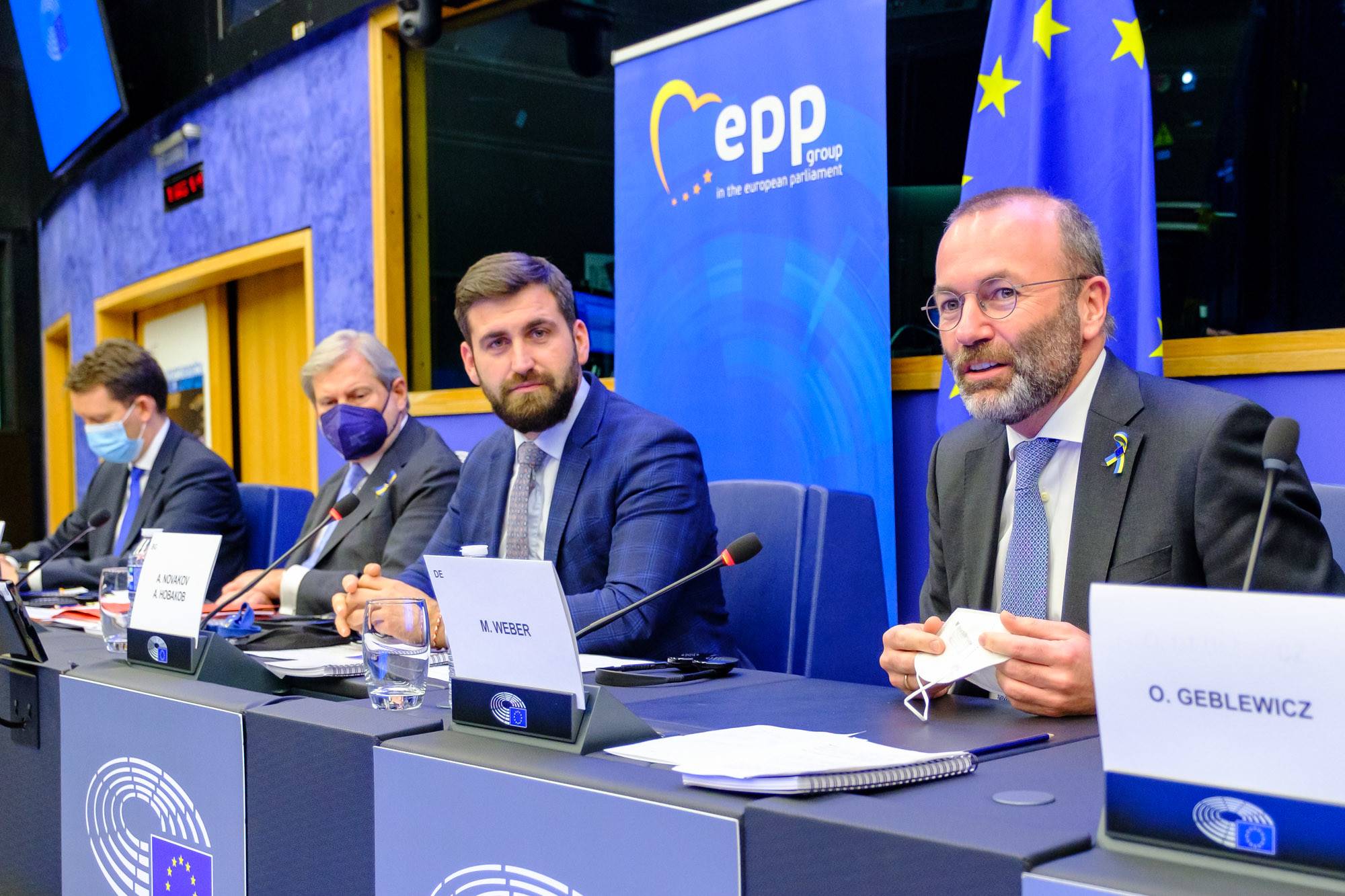  Манфред Вебер и Андрей Новаков 